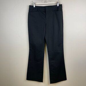 Ralph Lauren Women Boot Cut Career Pants Size 8 Black Work Dress Classic Stretch